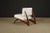 Wood Brazilian Modern Sculptural Rosewood and White Bouclé Lounge Chair, 1960s For Sale - Image 7 of 16