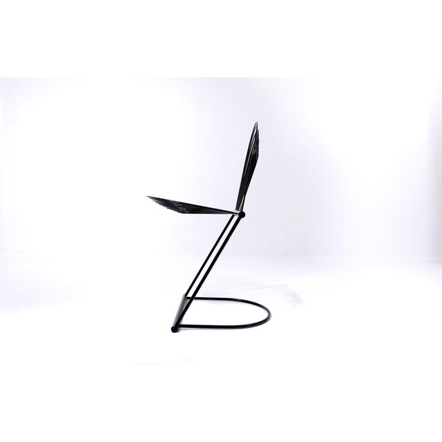 Black Vintage German Chair Swing by Herbert Ohl for Rosenthal, 1982 For Sale - Image 8 of 18