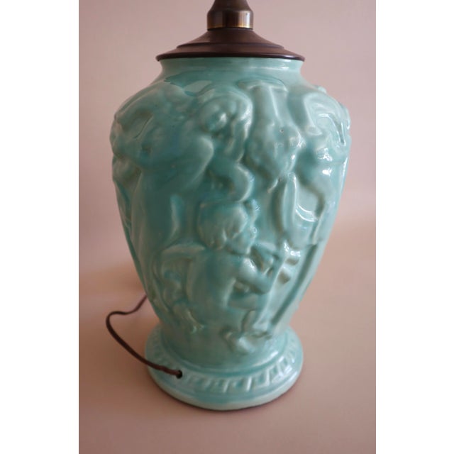 1930s Art Deco Grecian Muses Lamp For Sale - Image 4 of 7