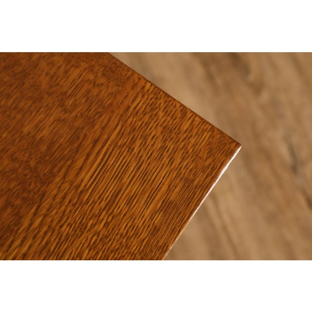 Stickley Mission Collection Harvey Ellis Inlay Oak Small Cabinet For Sale - Image 15 of 18