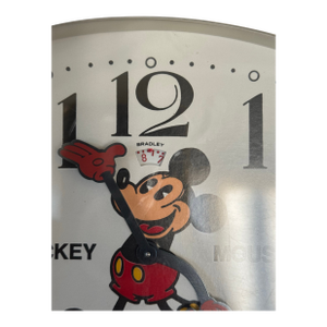 Vintage Rare Bradley Oval Mickey Mouse Alarm Clock Made in West Germany