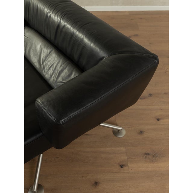 Black Circum Sofa by Peter Maly for Cor, 1980s For Sale - Image 8 of 9