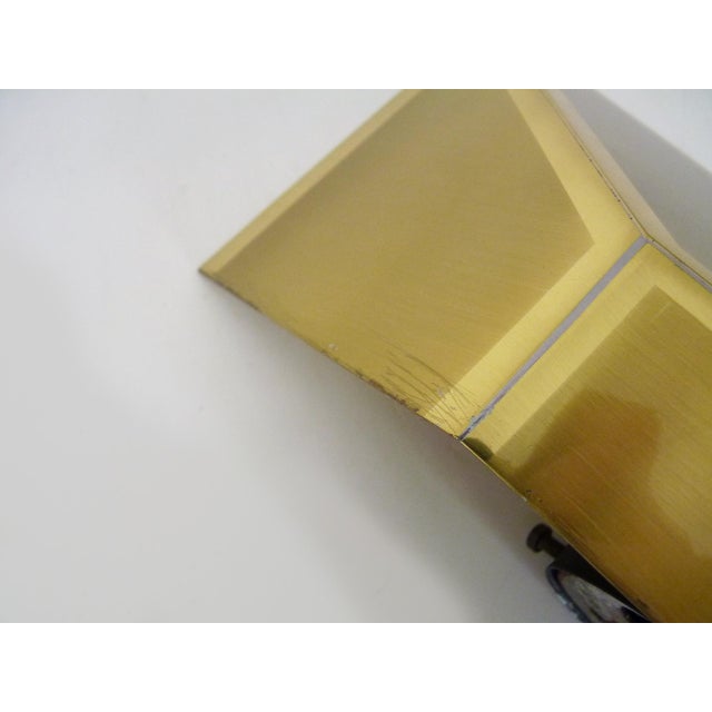 Metal Vintage Gold Wall Sconces, 1980s, Set of 2 For Sale - Image 7 of 10