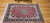Textile Vintage Persian Tabriz Area Rug, Hand-Knotted Wool & Silk, Floral Pattern, Pomegranate-Red & Navy, 3x5 For Sale - Image 7 of 18