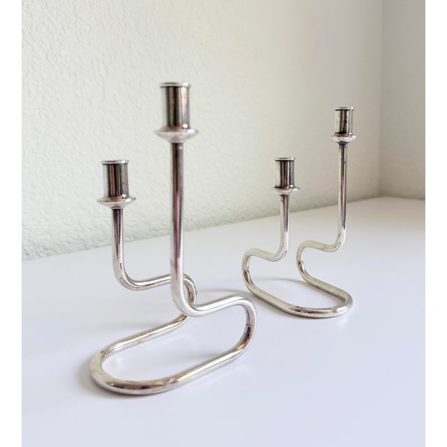 1960s Italian Candleholders by Gorham Maestri, a Pair For Sale - Image 12 of 12