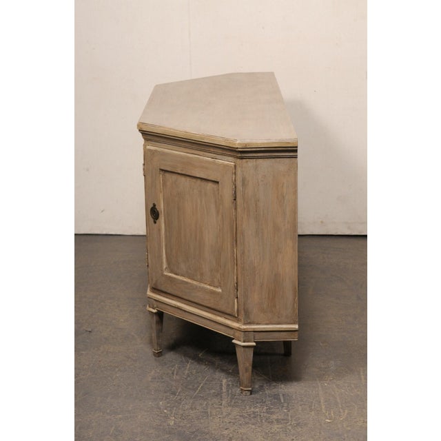 Italian Inspired 4-Door Credenza Cabinet For Sale - Image 4 of 11