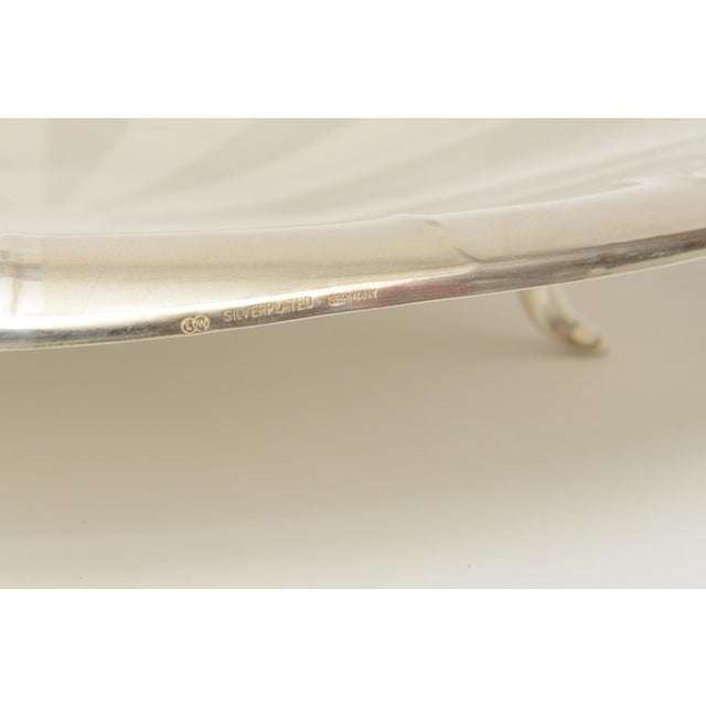 Mid Century Modern Silver- Plate Footed Bowl, Germany, 1950's For Sale In Miami - Image 6 of 10