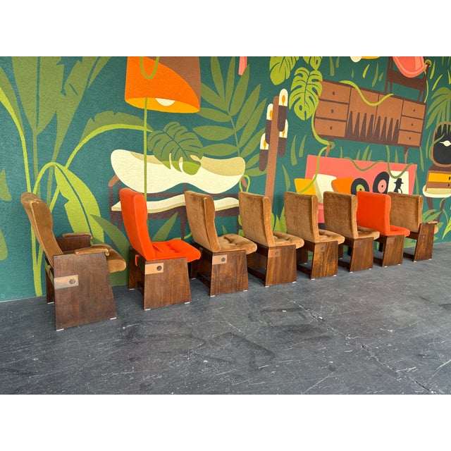 Late 20th Century Lane Staccato Brutalist Dining Chairs - 8 For Sale - Image 5 of 6