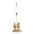 Italian Neoclassical Capodimonte-Style Figural Porcelain Table Lamp "Dancing Muses" For Sale