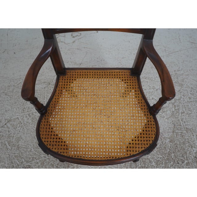 Theodore Alexander Regency Style Cane Seat Arm Chair For Sale - Image 10 of 18