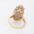 Mid 20th Century Natural Opal Diamond Ring Vintage 14k Yellow Gold Oval Crown Jewellery size 5.75 For Sale - Image 5 of 7