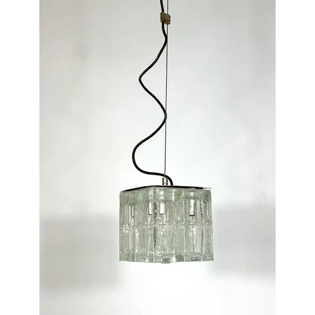 Clear Murano Glass Pendant Lamp from Poliarte, 1970s For Sale - Image 15 of 18