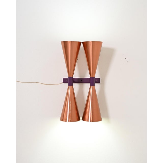 Metal Model S-2021 Copper Wall Lamps by Hans-Agne Jakobsson, 1960s, Set of 2 For Sale - Image 7 of 14