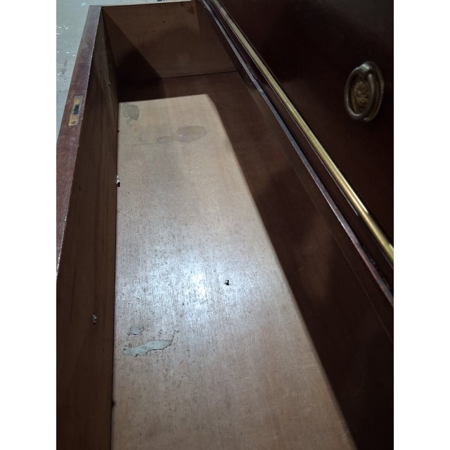 Brown Early 20th Century French Louis XVI Style Marble-Top Secrétaire À Abattant With Hidden Desk For Sale - Image 8 of 9
