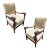 Pair of 1950s Mediterranean Style Carved Walnut Lion Paw Armchairs For Sale