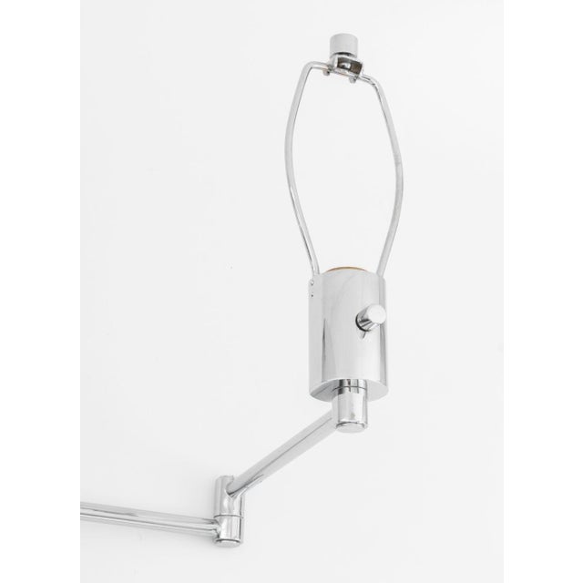 Chrome Late 20th Century Hinson Lighting Chrome Swing-Arm Wall Lights, Pair For Sale - Image 8 of 13
