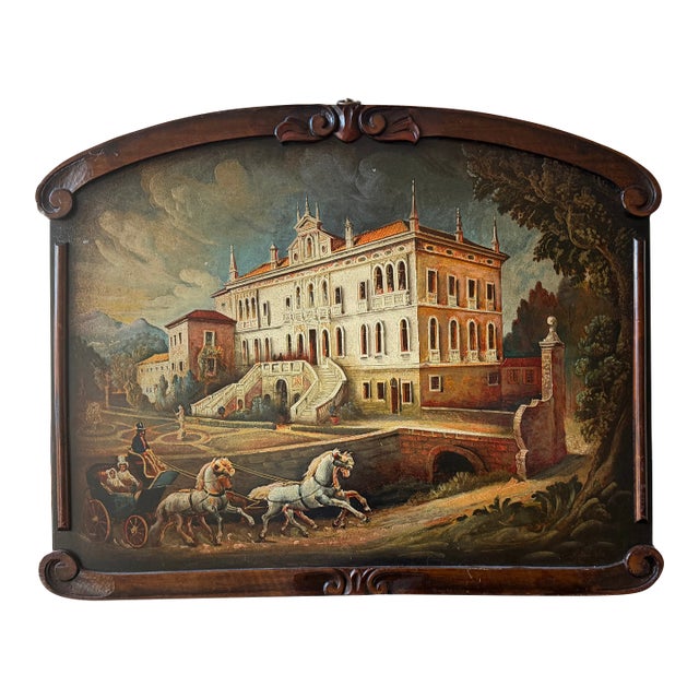 Mid 20th Century Italian Decorative Wall Art Fireplace Mantle Art For Sale