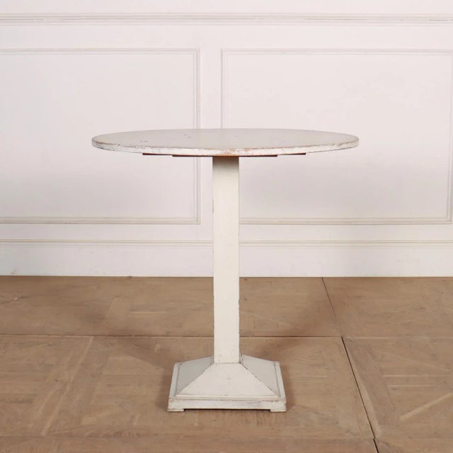 Swedish Painted Pedestal Table For Sale - Image 6 of 6