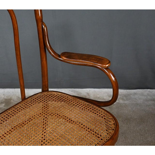 Wood Bent Beechwood Bench from J&J Kohn, Early 20th Century For Sale - Image 7 of 18