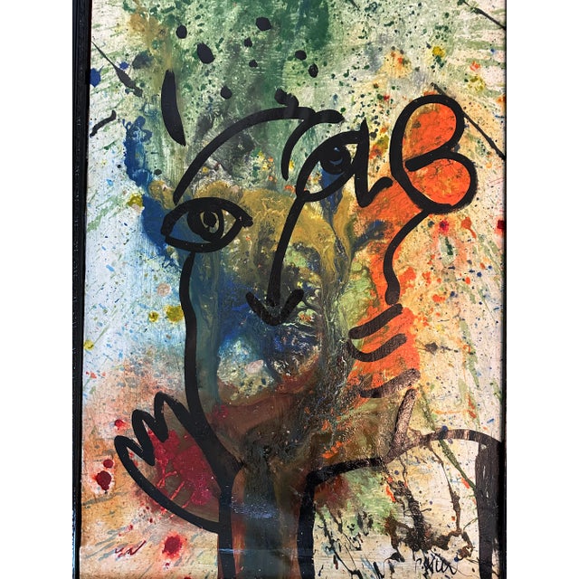 *This piece does not include the frame* Peter Keil is a German artist that focuses primarily on abstract expressionism....