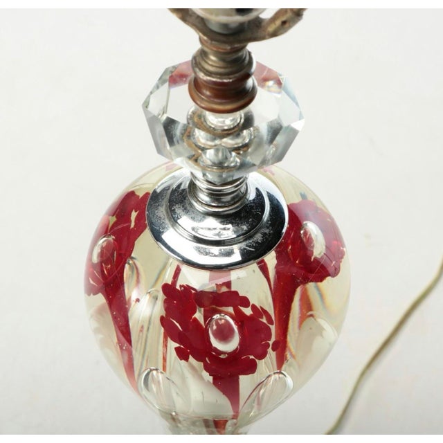 Glass 1950s American St. Clair Paperweight Glass Mid-Century Modern Lamp For Sale - Image 7 of 12