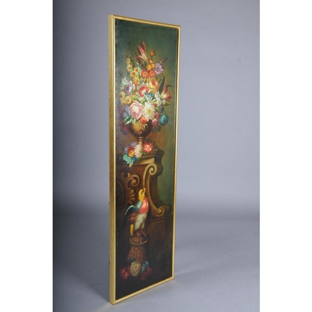 Still Life with Bouquet of Flowers, 20th Century, Oil on Panel For Sale - Image 18 of 18