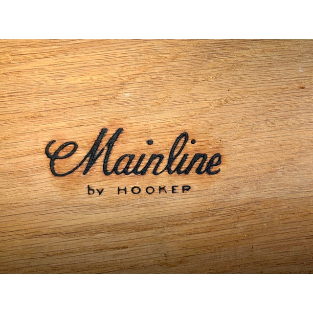Vintage "Mainline" Walnut Nightstands by Hooker, A Pair For Sale - Image 9 of 11