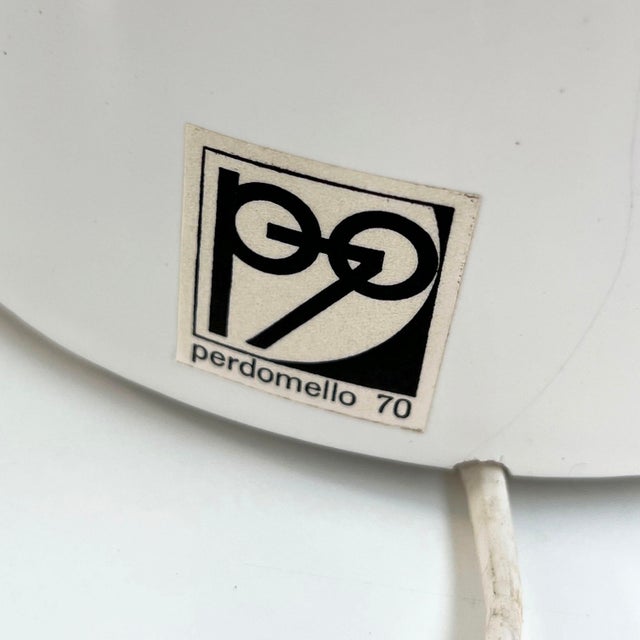 1970s White Stacking Ceramic Table Lamps from Perdomello 70, Italy, 1970s, Set of 2 For Sale - Image 5 of 11