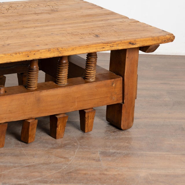 Early 20th Century Rustic Coffee Table From Hungary For Sale - Image 12 of 14