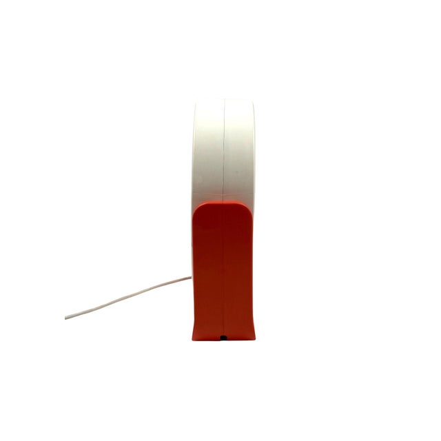 Orange Space Age Orange Illuminated Table Mirror Mod. W93, Allibert, West Germany 1960s For Sale - Image 8 of 12