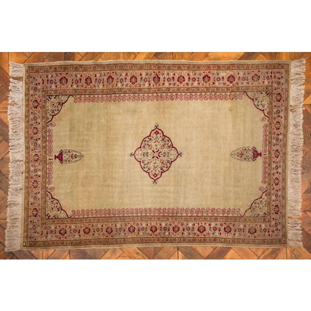 Antique Tabriz Hadjalili Rug For Sale - Image 12 of 12