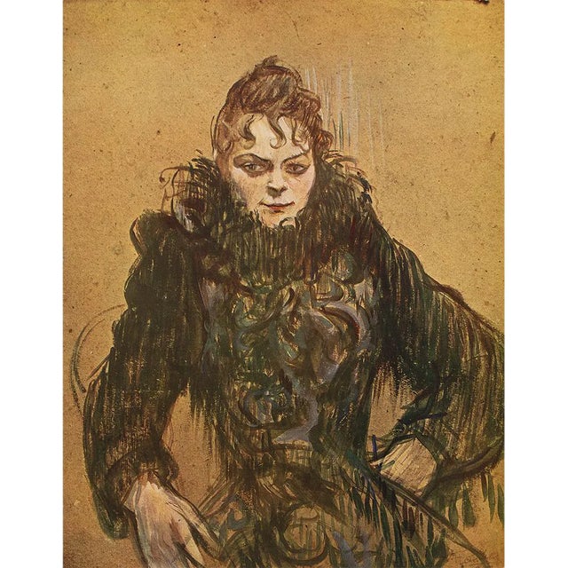 1940s After Toulouse-Lautrec "Study for "The Woman With the Boa"" First Edition Swiss Lithograph For Sale