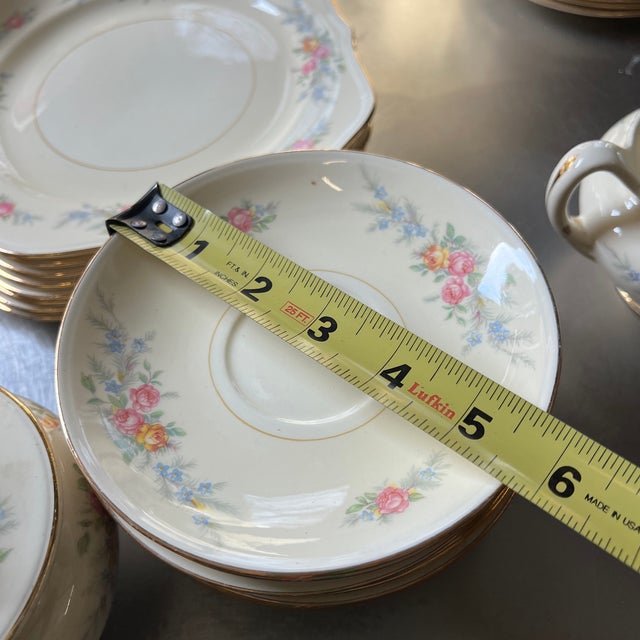 1970s Gorgeous Collection of Ceramic Eggshell Nautilus Plates and Serving Pieces- Set of 77 For Sale - Image 9 of 12