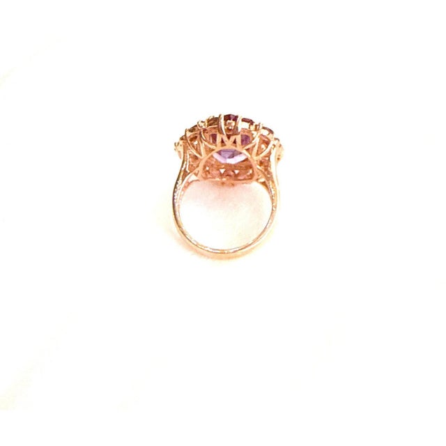 Contemporary Bochic “Capri” Vintage Amethyst & Topaz Ring Set In 18K Gold & Silver For Sale - Image 3 of 12