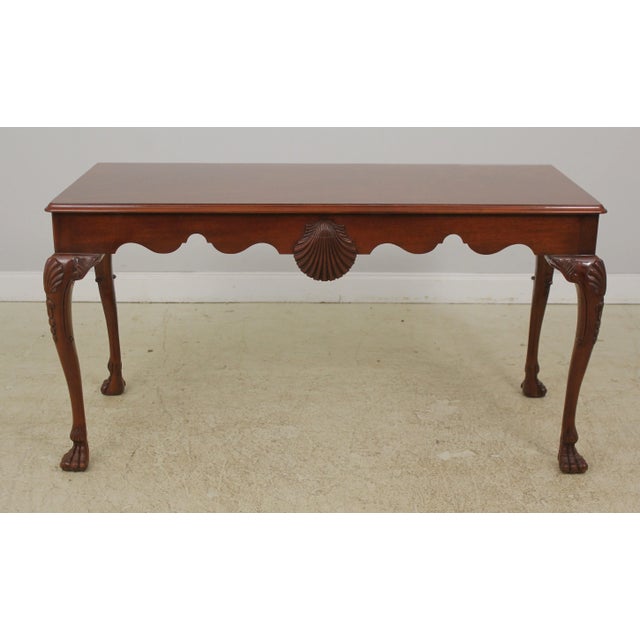 Kindel Irish Georgian Masterworks Mahogany Library Desk Table For Sale - Image 13 of 13