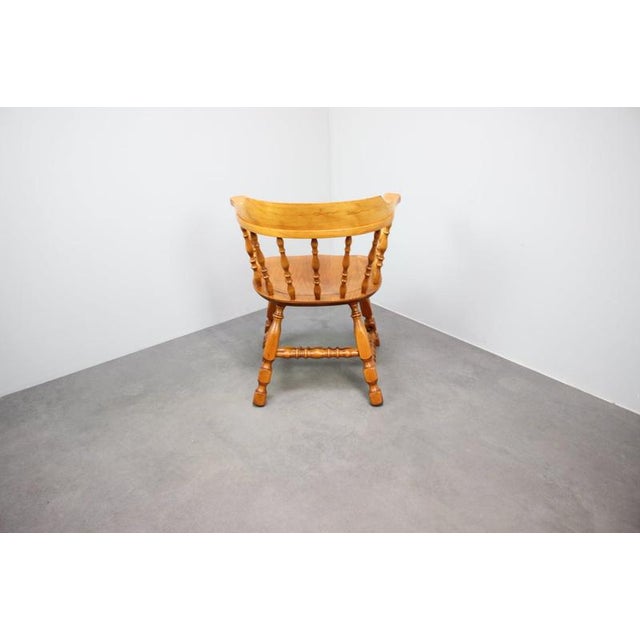 Vintage Windsor-Style Spindle-Back Armchair, 1970s For Sale - Image 6 of 9