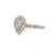 Silver Diamond Engagement Ring 14k White Gold 0.90 TCW Certified For Sale - Image 8 of 11