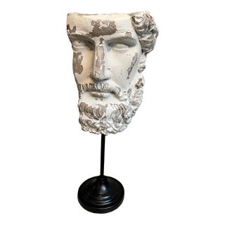 Vintage Greek Poseidon Plaster Sculpture Souvenir of Grand Tour. For Sale