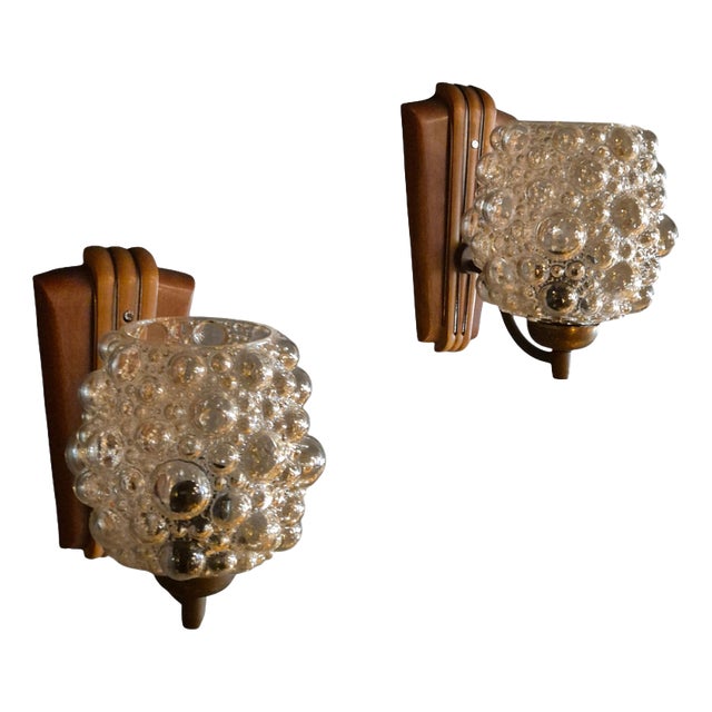 Finnish Modern Wall Lights attributed to Helena Tynell for Limburg, Set of 2 For Sale
