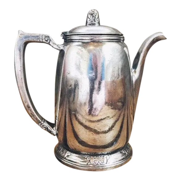 1970s Vintage Silver Plated Waldorf Astoria Hotel Teapot For Sale