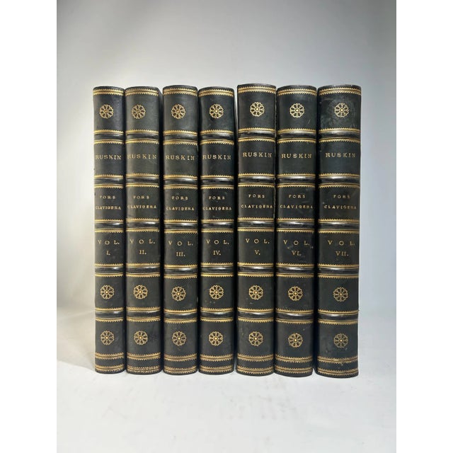 Ruskin, John. Fors Clavigera. Letters to the Workmen and Labourers of Great Britain. Orpington: George Allen. 1871-1877,...