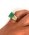 GIA Certified 8.64 Carat Colombian Emerald & Baguette Diamond Mens Ring in 18K, Size 7 For Sale In Miami - Image 6 of 9