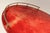 Red Large Italian Modernist Round Tray in Brass and Dyed Red Goatskin by Aldo Tura For Sale - Image 8 of 18