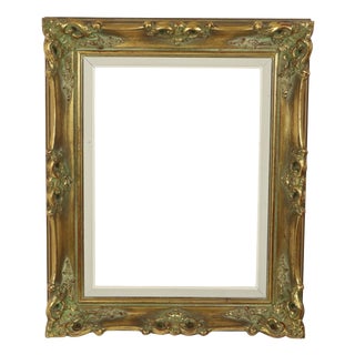 Baroque Style Gilt Wood and Plaster Frame For Sale