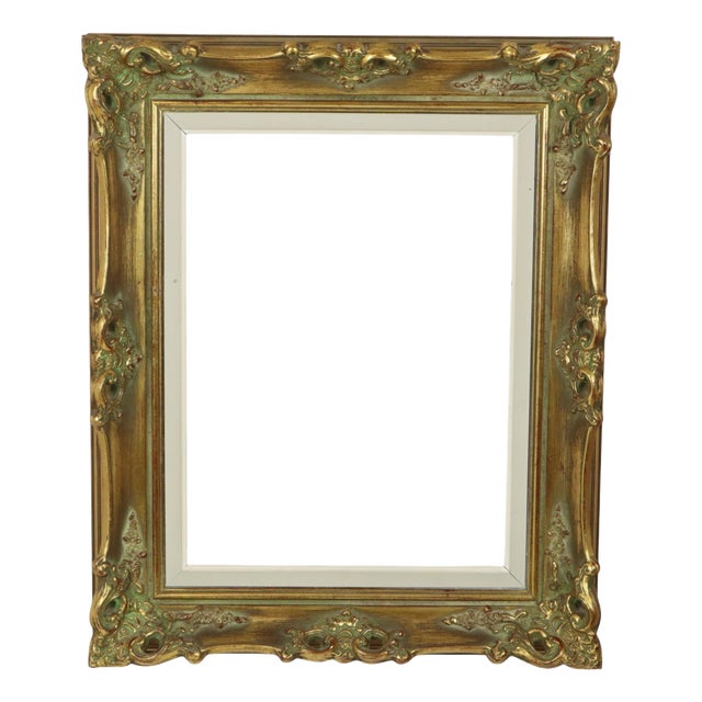 Baroque Style Gilt Wood and Plaster Frame For Sale