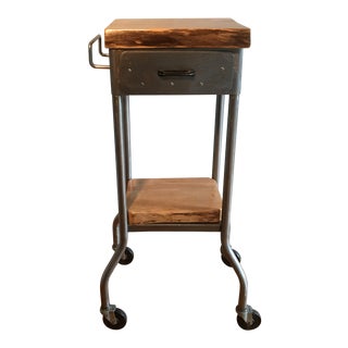 Vintage Industrial Repurposed Medical Cart For Sale