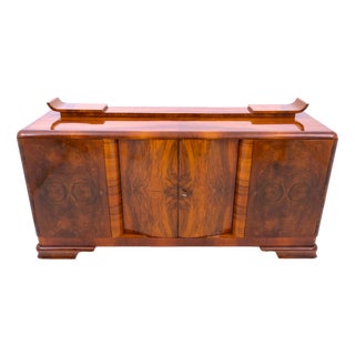 Art Deco Sideboard, Poland, 1940s For Sale