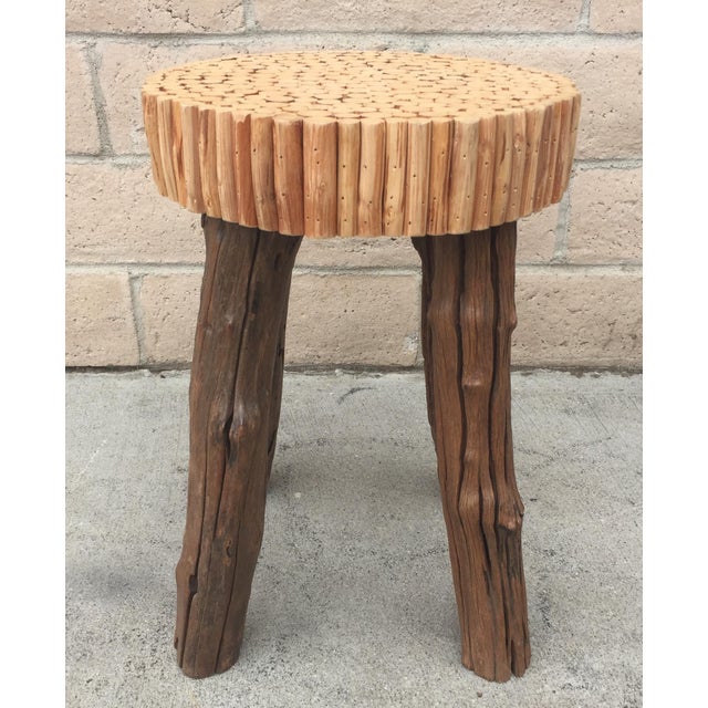 Modern Wooden Bubble Stool Chairish