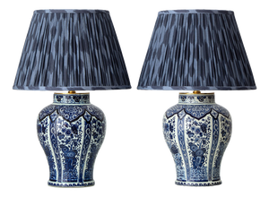 Delft Blue Ceramic Table Lamps from Boch Frères, 1960s, Set of 2