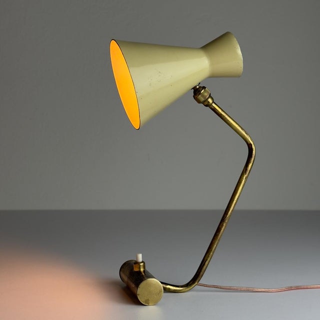 Vintage Metal Table Lamp from Stilnovo, Italy, 1950s For Sale - Image 15 of 18